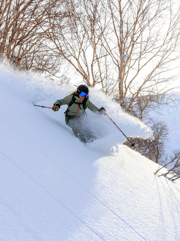 Powder skiing Powder skiing
